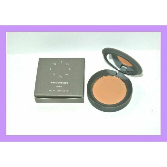 Stowaway Cosmetics Matte Bronzer DARK pressed 0.095 oz. 2.7 g. new in box - Picture 1 of 1